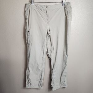 LL Bean Womens |18| Khaki Water-Repellent Midrise Straight Leg Trail Hiking Pant